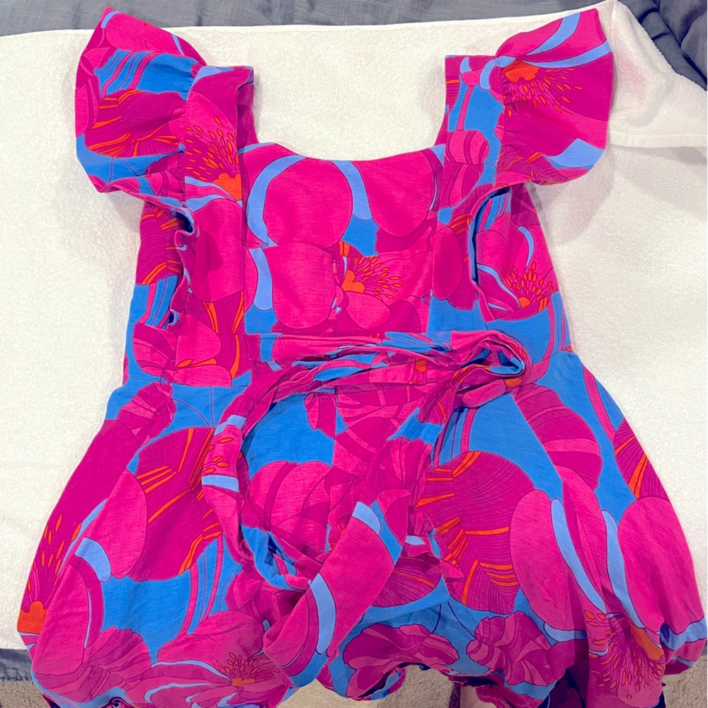 Tuckernuck Pink and Blue Floral Dress